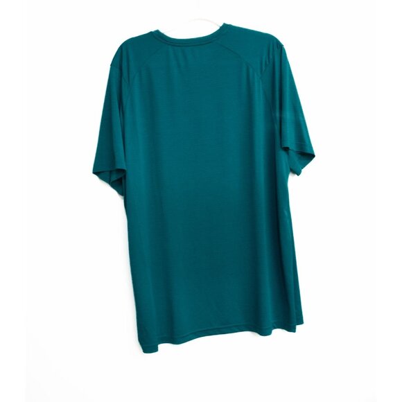Athletic Works Mens Teal Short Sleeve Performance T-Shirt - Picture 5 of 8